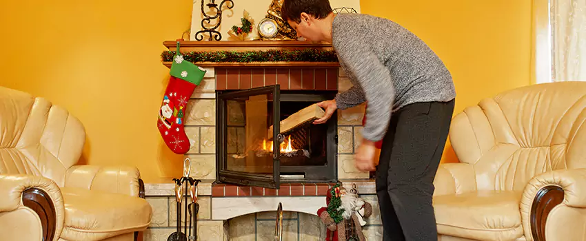 Rusted Metal Fireplace Restoration in Carteret, New Jersey